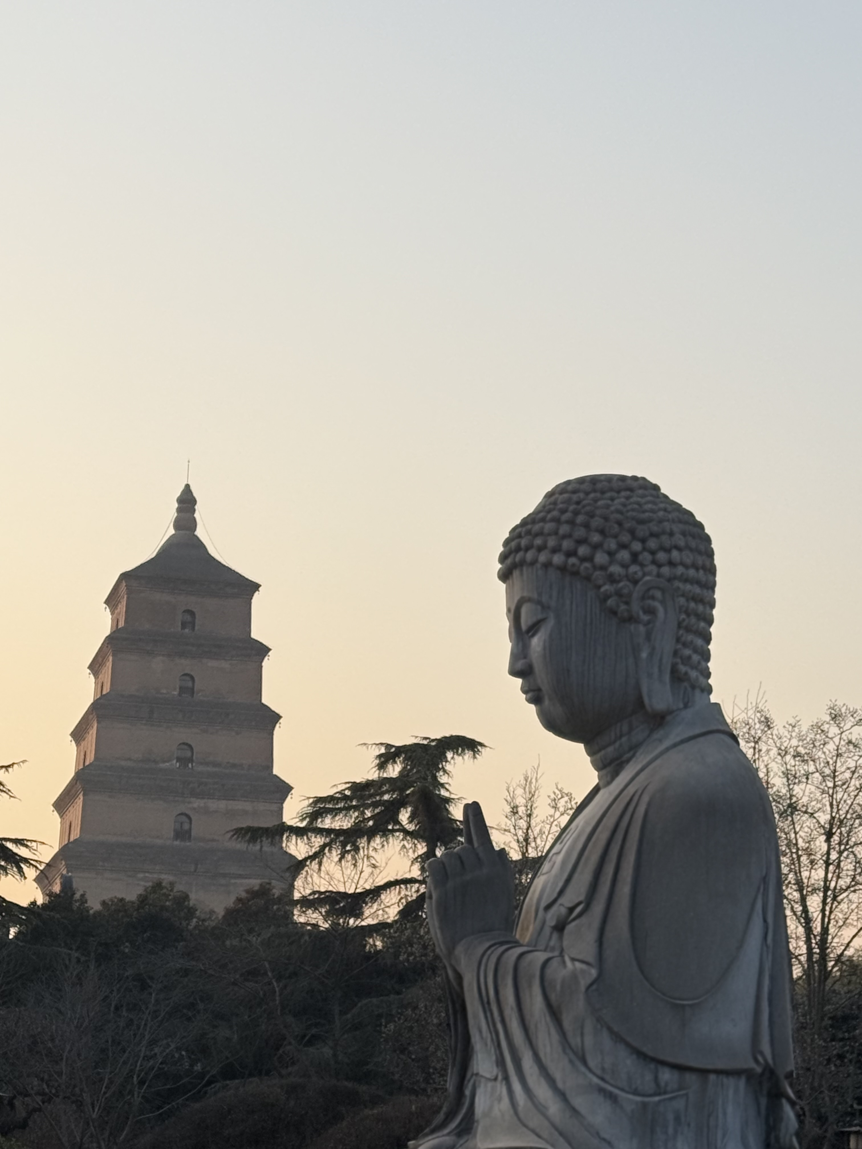 大雁塔 佛像 唐大慈恩寺遗址公园