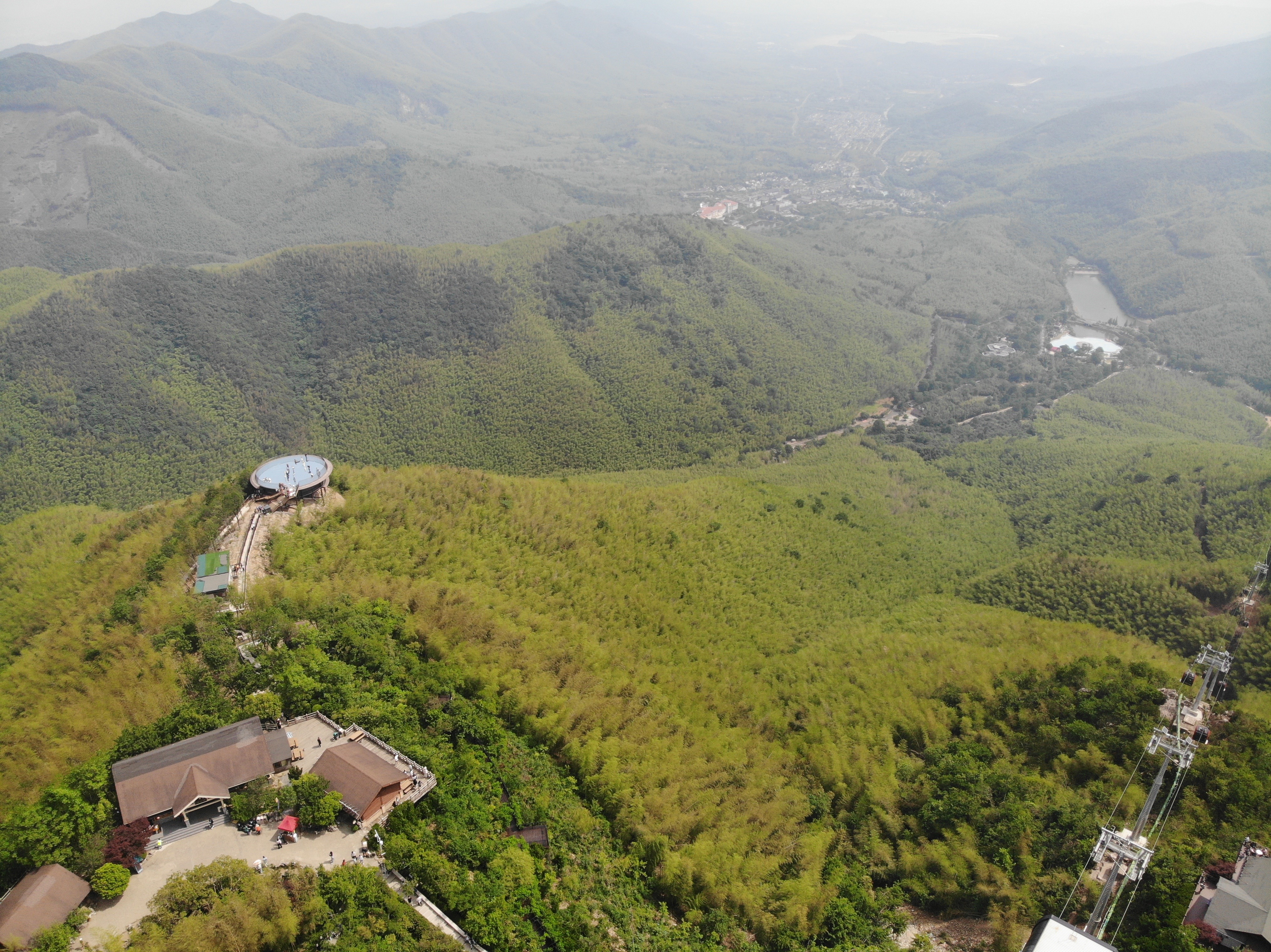 山顶风景 无人机拍摄